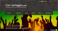 Desktop Screenshot of cssvorlagen.com